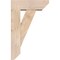 Ekena Millwork Traditional Slat Smooth Bracket w/ Offset Brace, Douglas Fir, 5 1/2"W x 14"D x 22"H BKT0604X14X22TRA06SDF - alternate 3